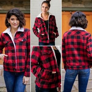 Buffalo Check Sherpa Jacket